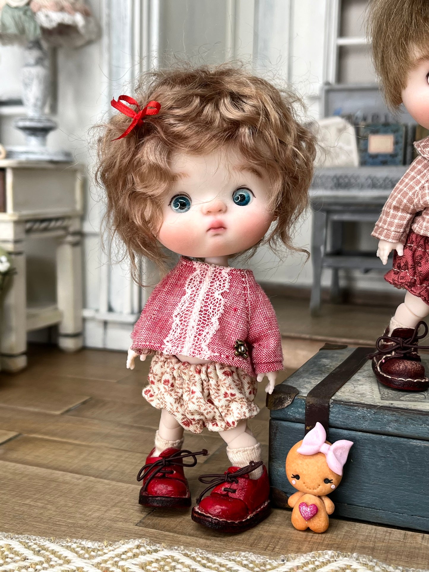 Handmade clothes for collectible dolls OB11