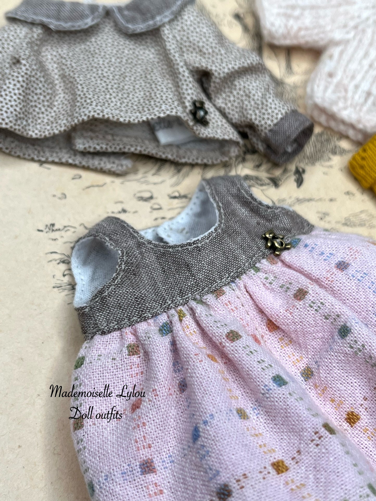 Clothing set for Mini Qbaby girl dolls