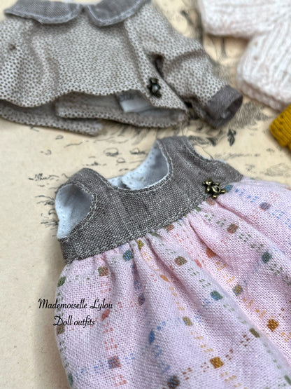 Clothing set for Mini Qbaby girl dolls