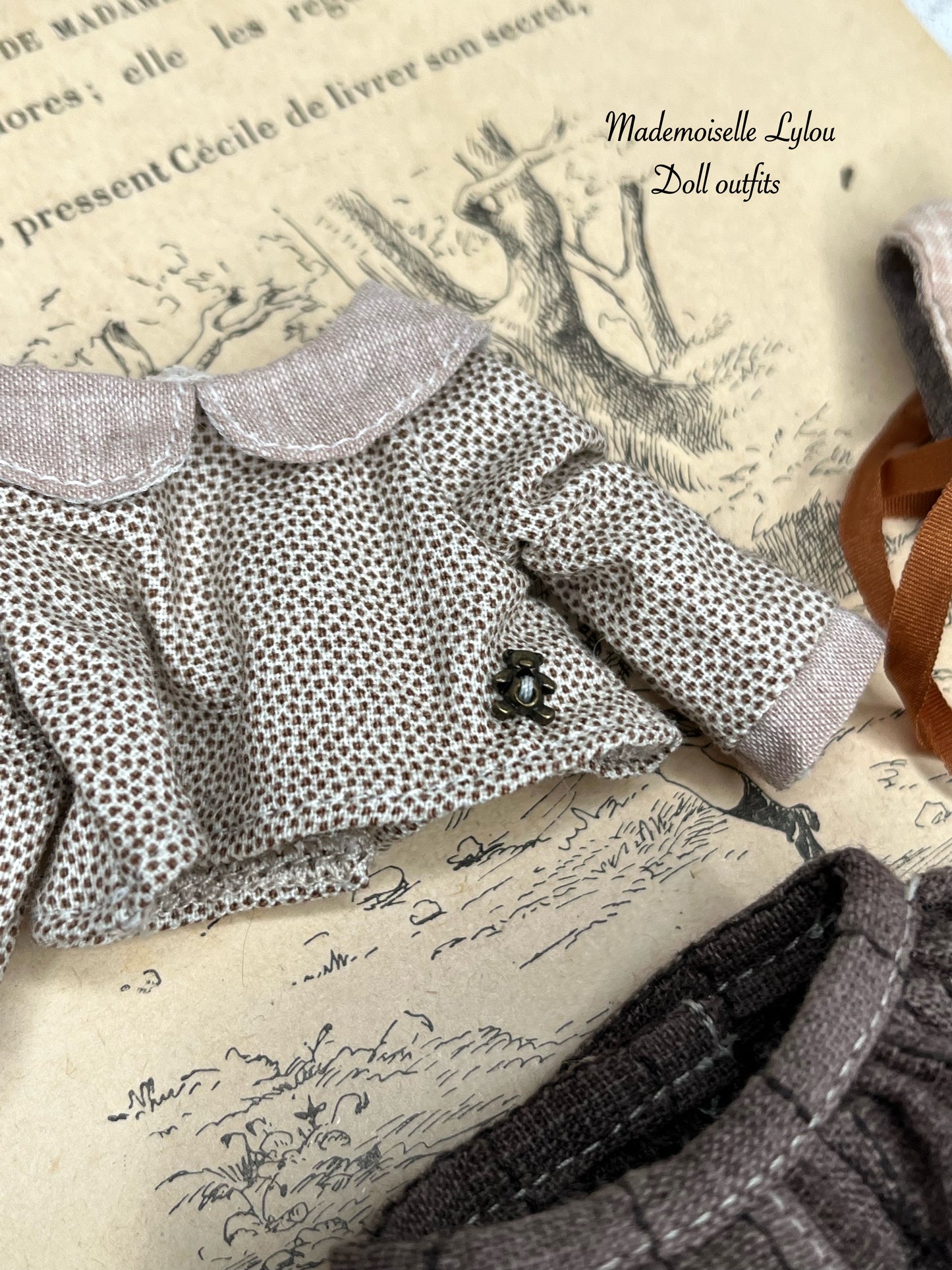 Clothing set for Mini Qbaby boy dolls