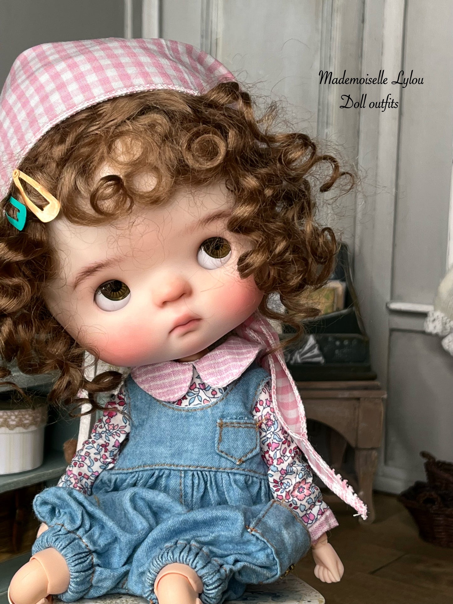 Ensemble vêtements pour poupées Qbaby - Blythe - Rou & taille similaire