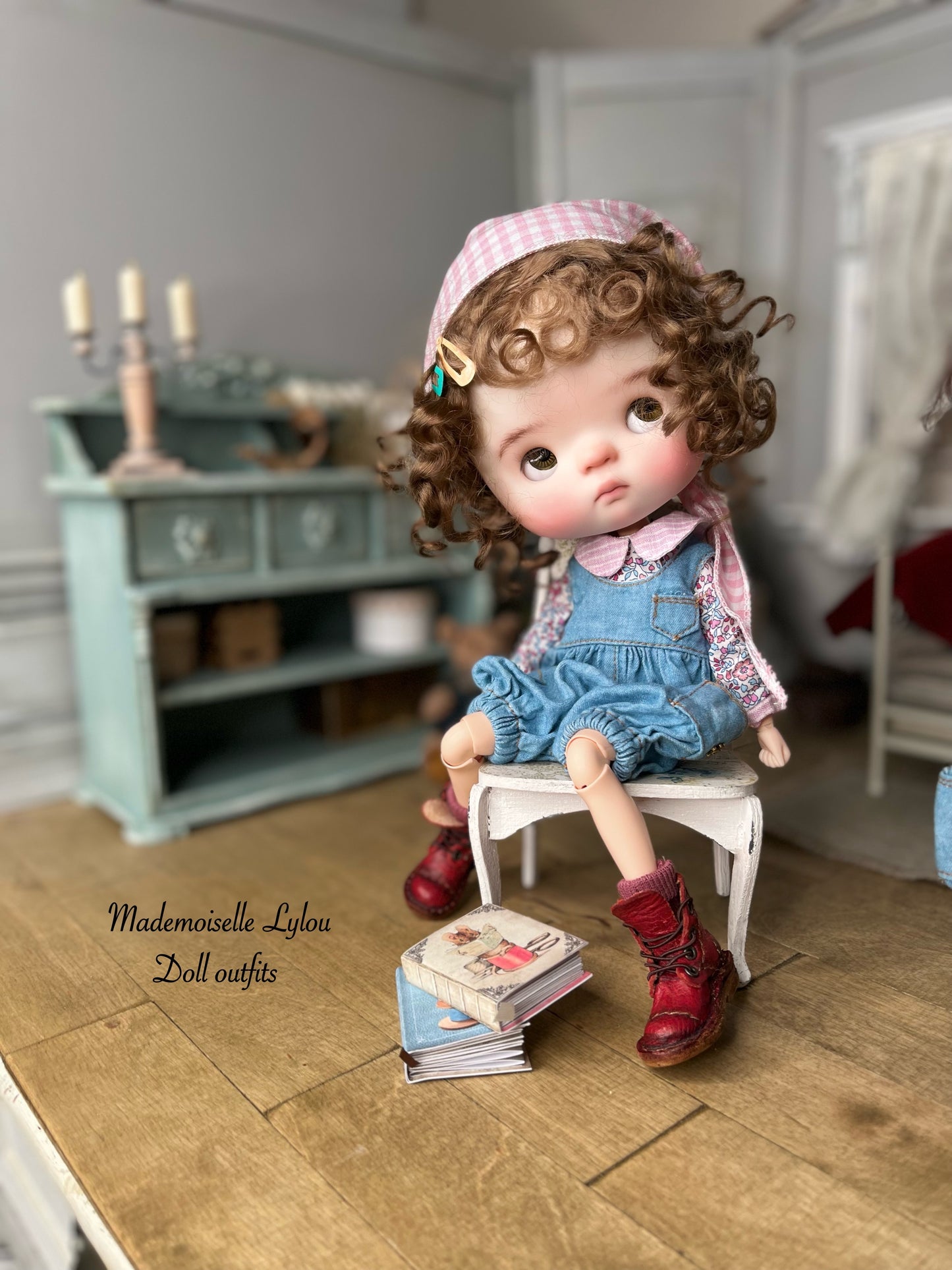 Ensemble vêtements pour poupées Qbaby - Blythe - Rou & taille similaire