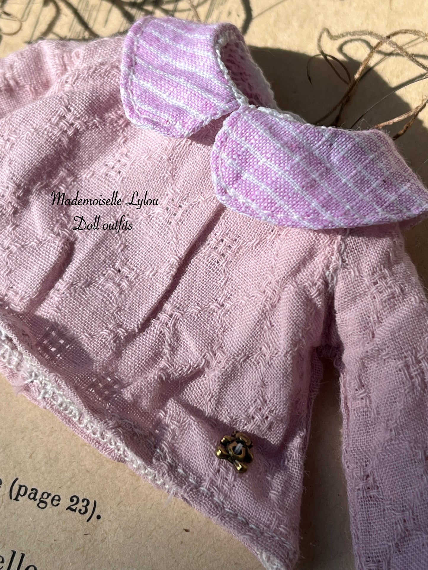 Ensemble vêtements pour poupées Qbaby - Blythe - Rou & taille similaire