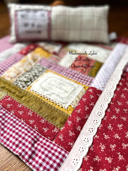 NEW - Patchwork bed set for dolls