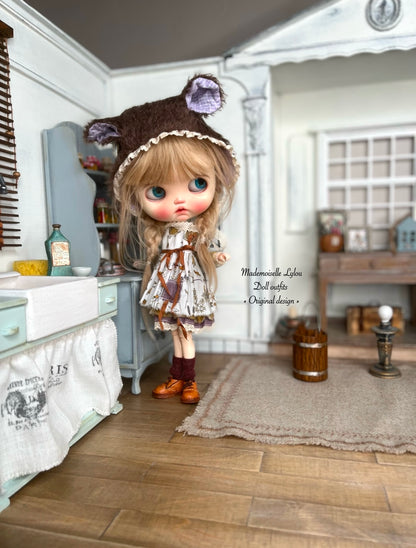 Vêtements artisanaux pour poupées de collection BLYTHE / bjd ROU