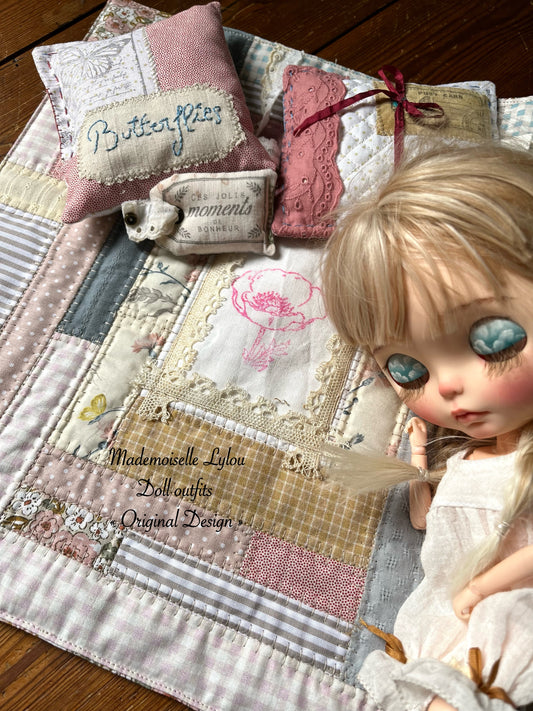 NEW - Patchwork bed set for dolls