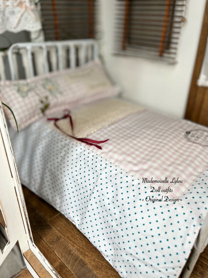 NEW - Patchwork bed set for dolls